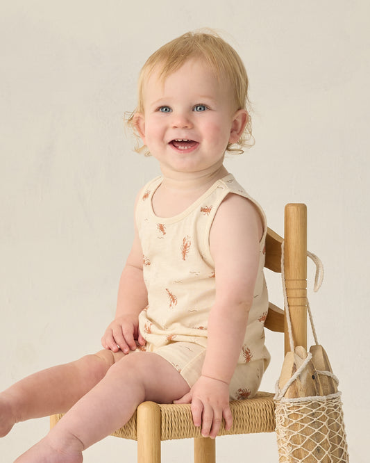 Sleeveless One-Piece || Lobster