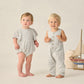 Button Jumpsuit || Light Blue Stripe