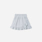 Wrap Ruffle Skirt || Heathered Light Blue