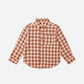 Collared Long Sleeve Shirt || Red Plaid