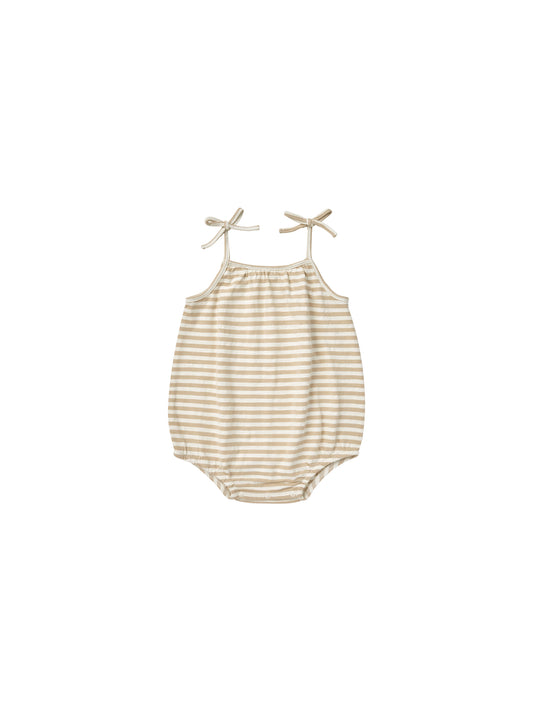 nala romper || sand stripe