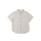 Collared Short Sleeve Shirt || Nautical Stripe