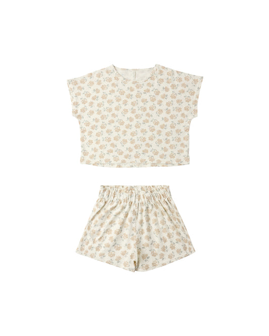 Raegan Set || Yellow Ditsy