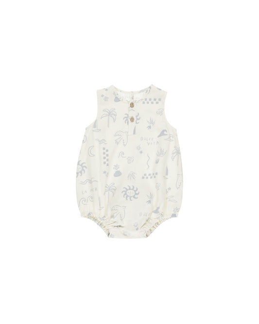 Beau Romper || Mediterranean