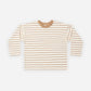 CAMDEN LONG SLEEVE TEE FAWN STRIPE