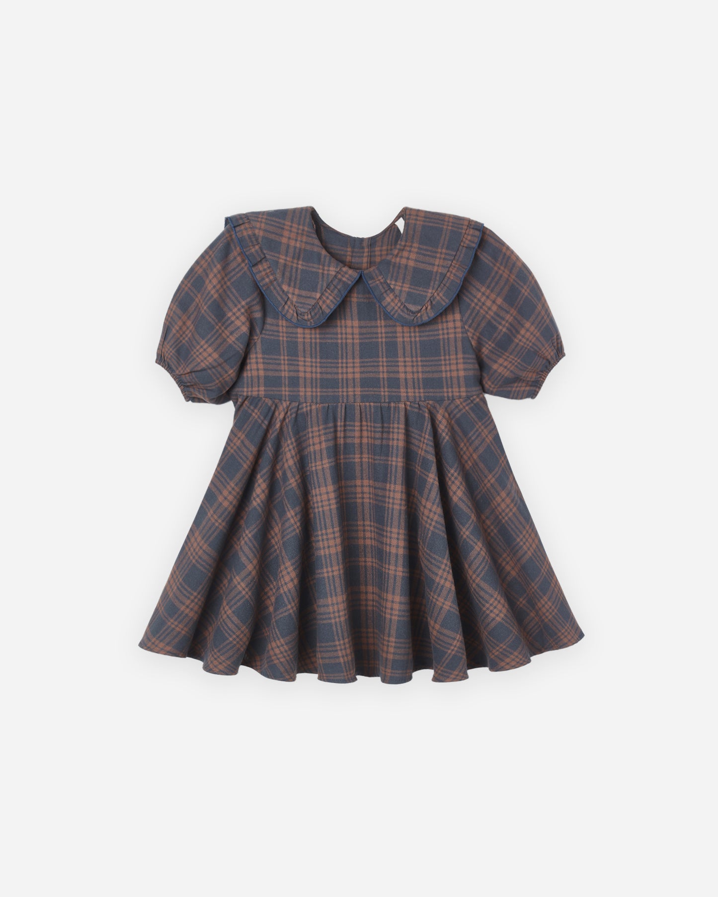 CAMILLE DRESS MIDNIGHT PLAID