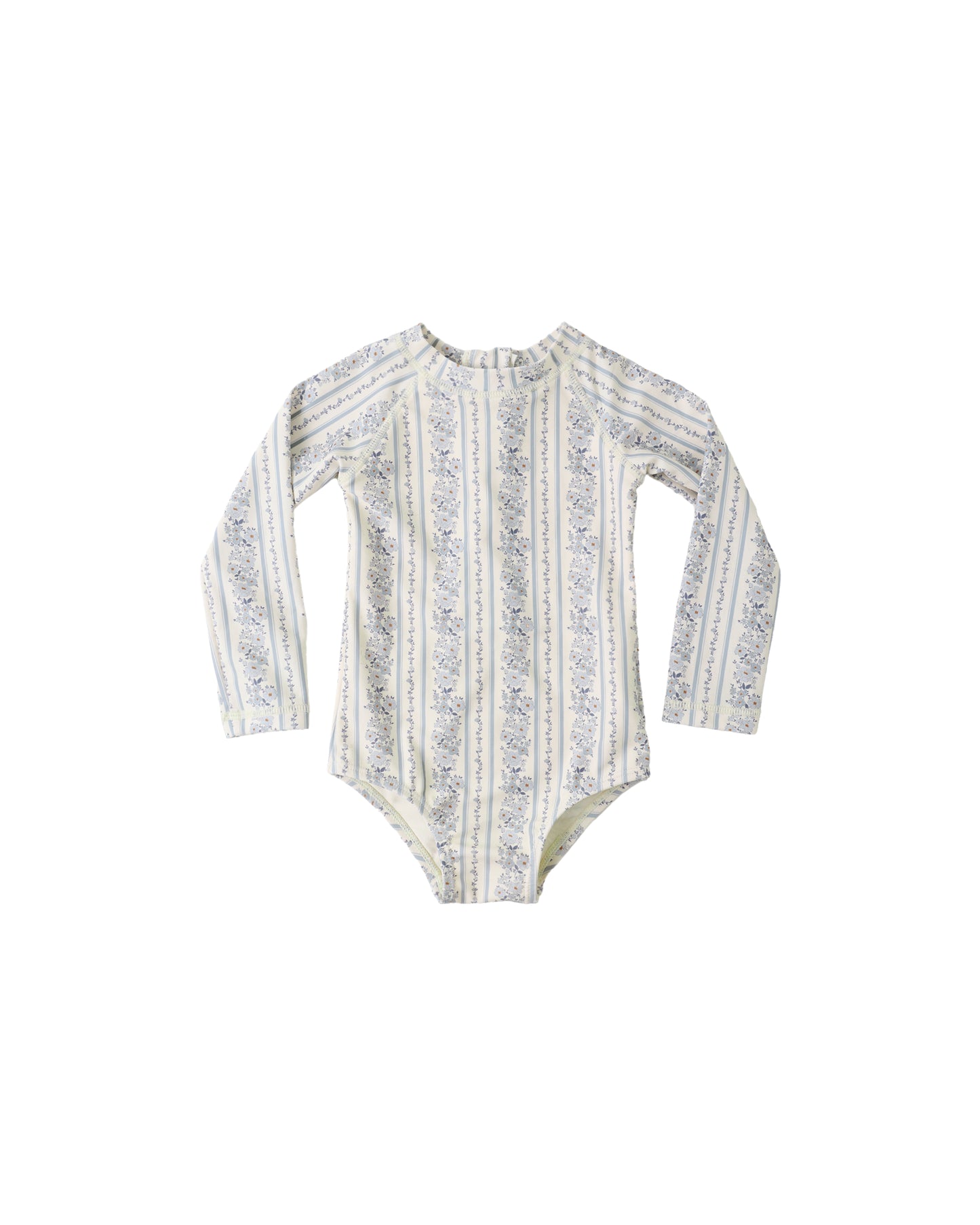 Delphine Rashguard One-Piece || Blue Floral
