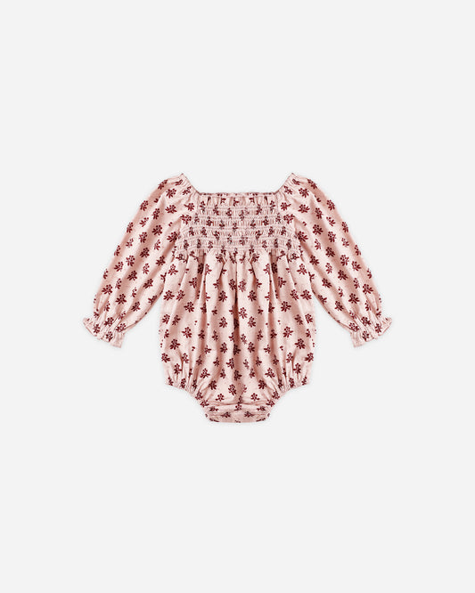 Adelaide Romper || Burgundy Plaid