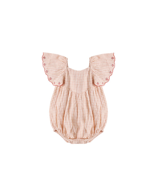 Roxy Romper || Petal Gingham
