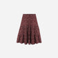 Ruffle Tiered Midi Skirt || Harvest Berry