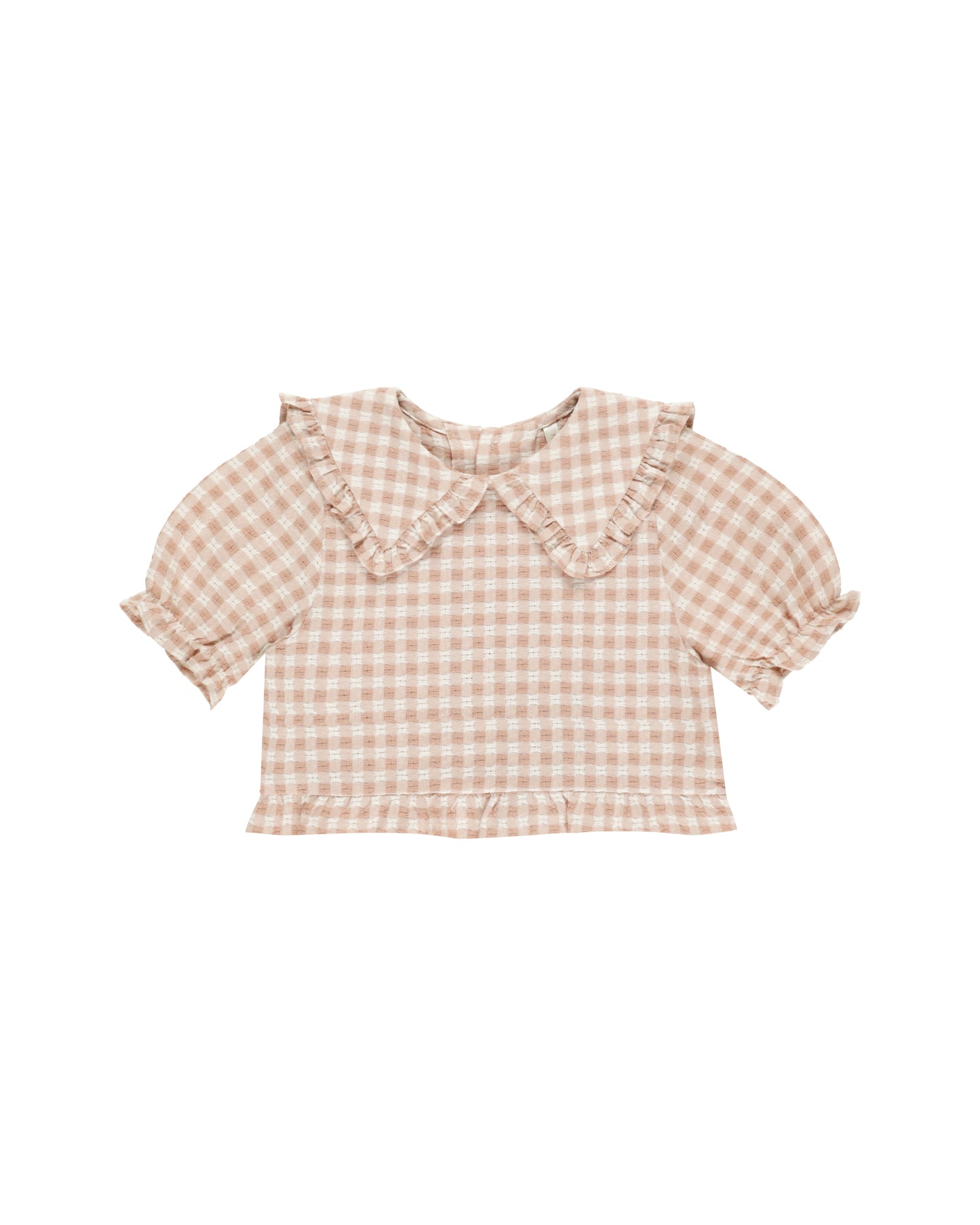 Prairie Blouse || Pink Gingham