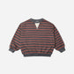OVERSIZED CREW MULBERRY STRIPE