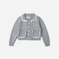 Collared Cardigan || Dusty Blue