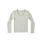 RIBBED LONG SLEEVE SAGE