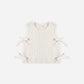 BOW SWEATER VEST IVORY