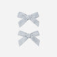 Bows, Set Of 2 || Heathered Light Blue
