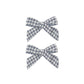 Bows, Set Of 2 || Marine Gingham