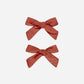 Bows, Set Of 2 || Ruby