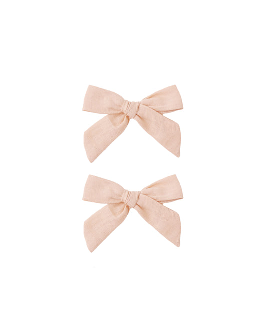 Bows, Set Of 2 || Blush