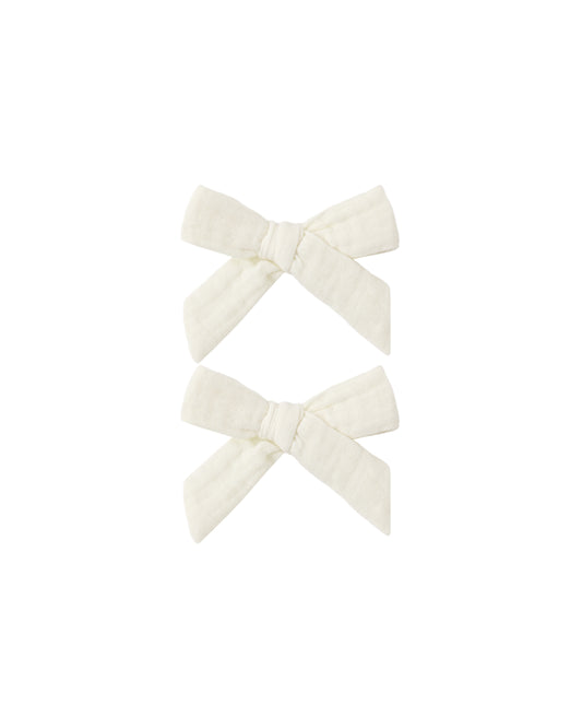 Bows, Set Of 2 || Ivory