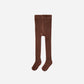 Ribbed Tights | Brown