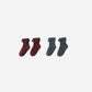 Lace Trim Socks, 2-pack | Burgundy, Navy