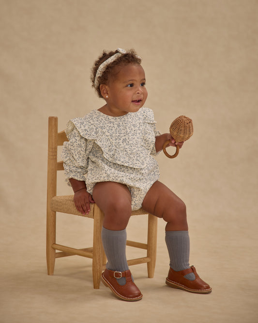Winnie Romper || Blue Vines