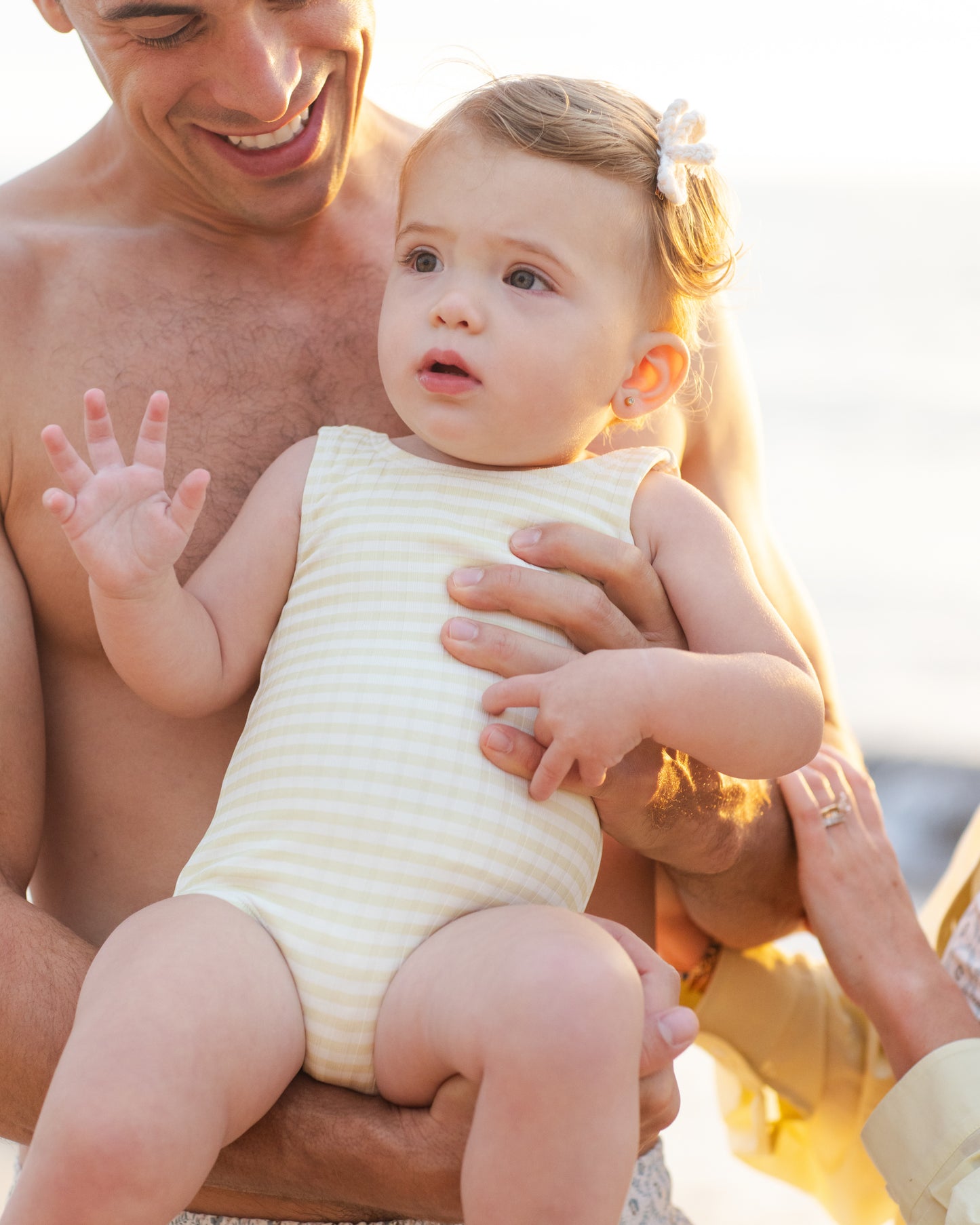 Moxie One-Piece || Citron Stripe