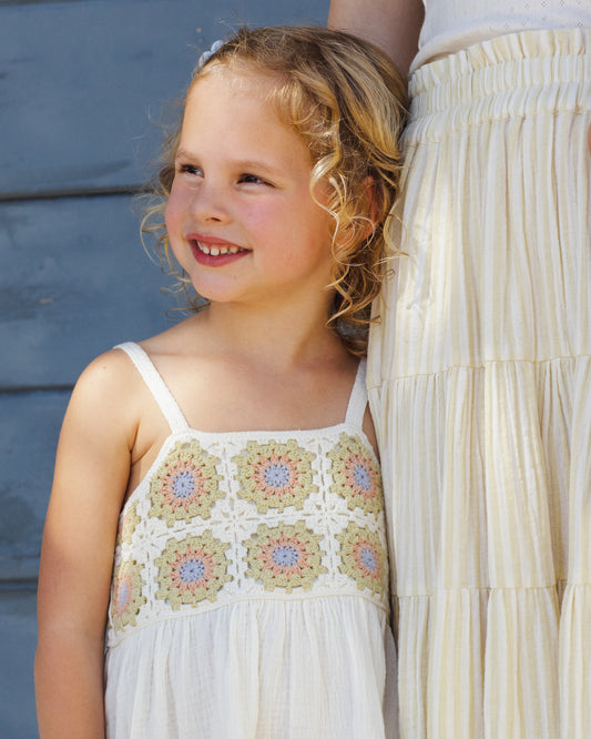 Crochet Sundress || Citron Daisy Check