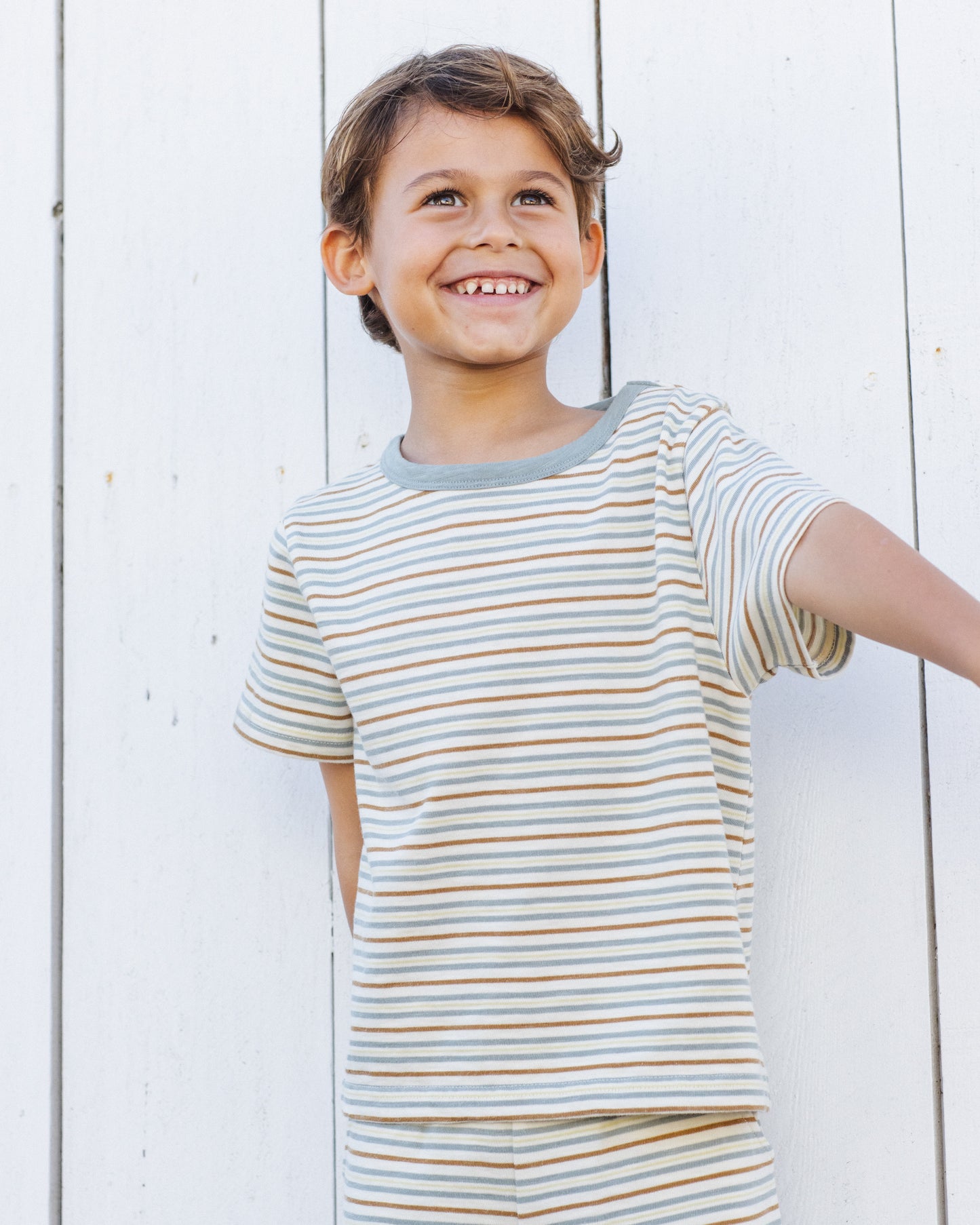 Relaxed Tee || Vintage Stripe