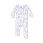 Ribbon Floral Fling - Smocked Peter Pan  Snap Footie