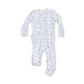 Romi Floral - 2 Way Zipper Ruffle Back  Footie