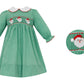 SANTA FACE GIRL´S - Green gingham dress