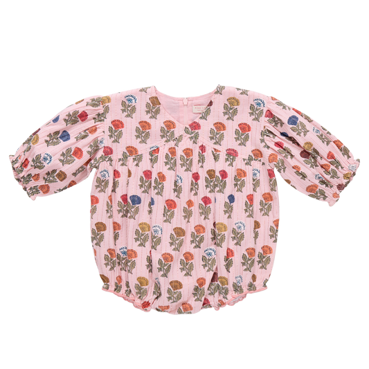 Baby Girls Wynne Bubble - Multi Flower Drop