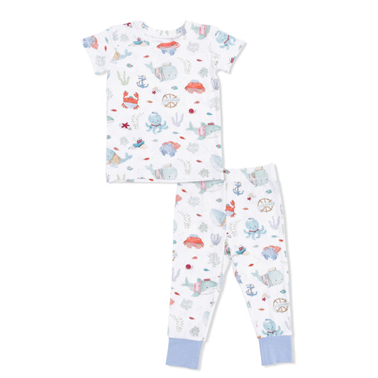 Sail or Sea Creatures - Short Sleeve Loungewear Set
