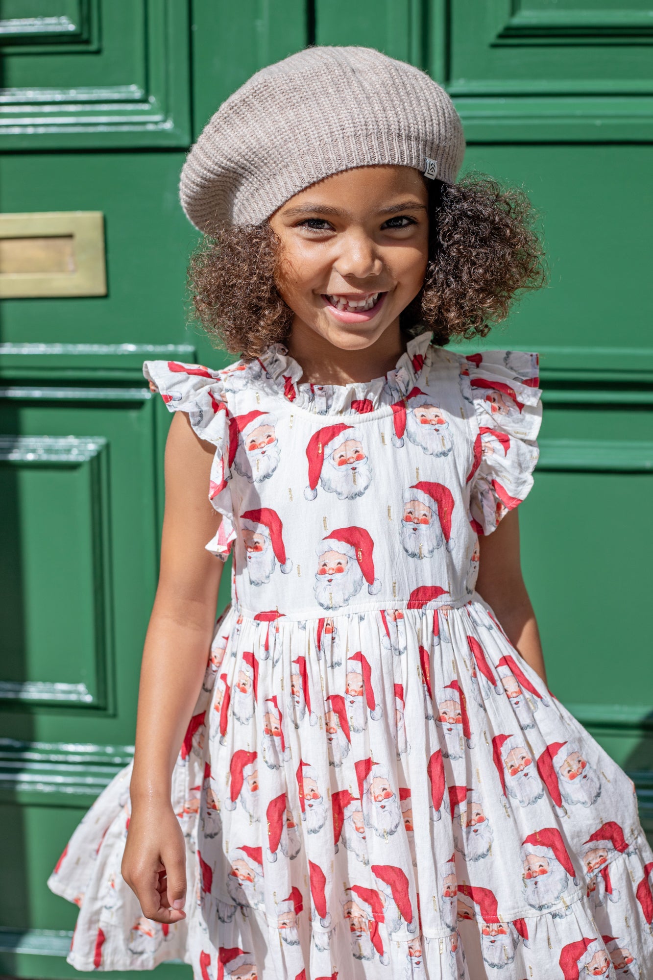 Girls Jennifer Dress - Vintage Santas