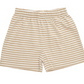 Khaki Stripe Knit Shorts