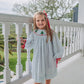 SMOCKED BITTY DOT TREES BISHOP DRESS