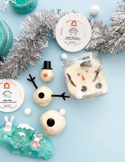 Snowman Mini Dough-To-Go