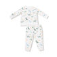 Soft Dinos - French Terry- Green - Raglan  Sweatshirt + Jogger Set