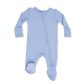 Solid Blue Fog - 2 Way Zipper Footie