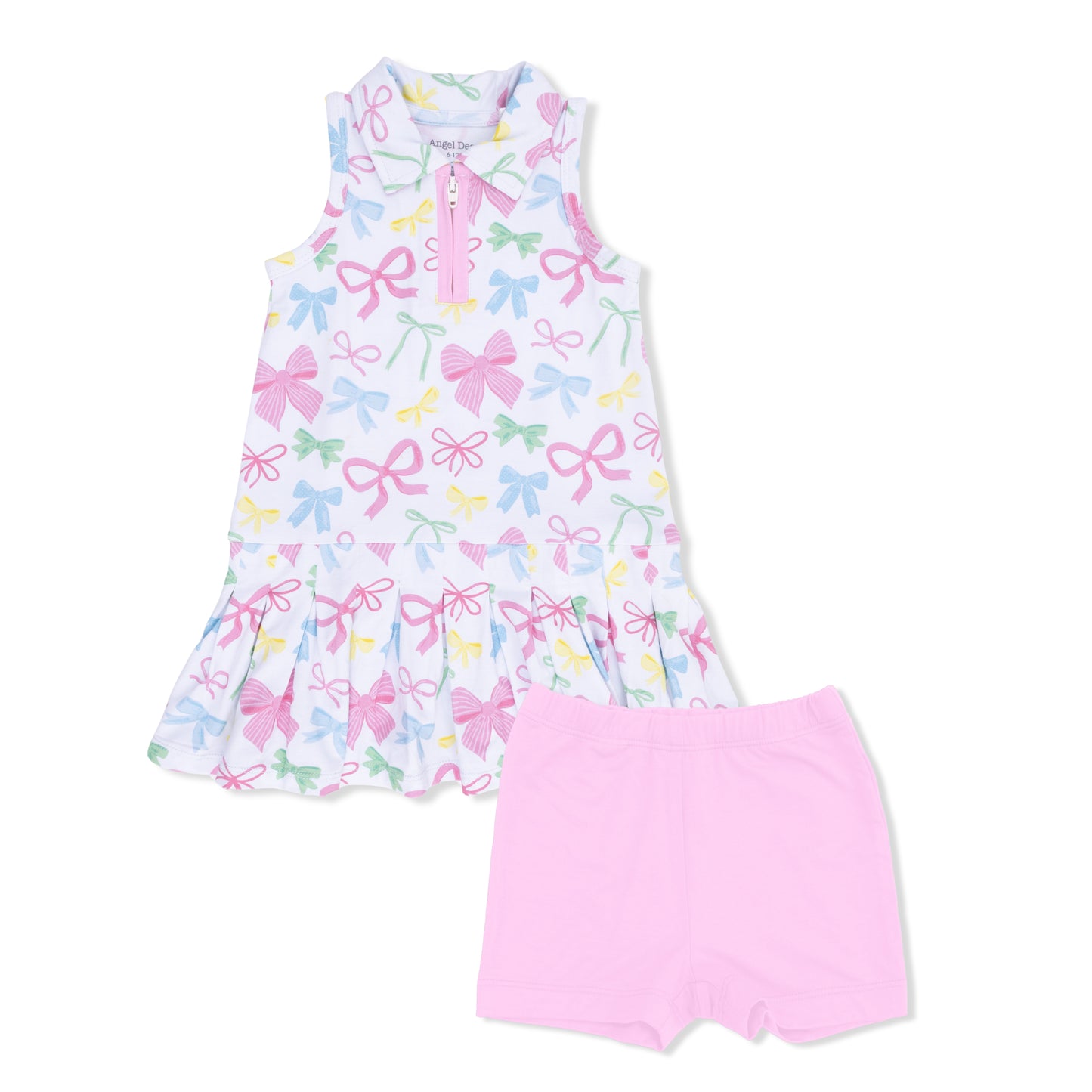 Sweet Bows - Polo Tennis Dress with Cartwheel Short