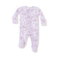 Sweet Dream Florals - 2 Way Ruffle Zipper  Footie