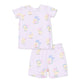 Vintage Spring Ducklings Pink - Loungewear Short Set