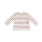 Vintage Stripe -brown - L/s Henley