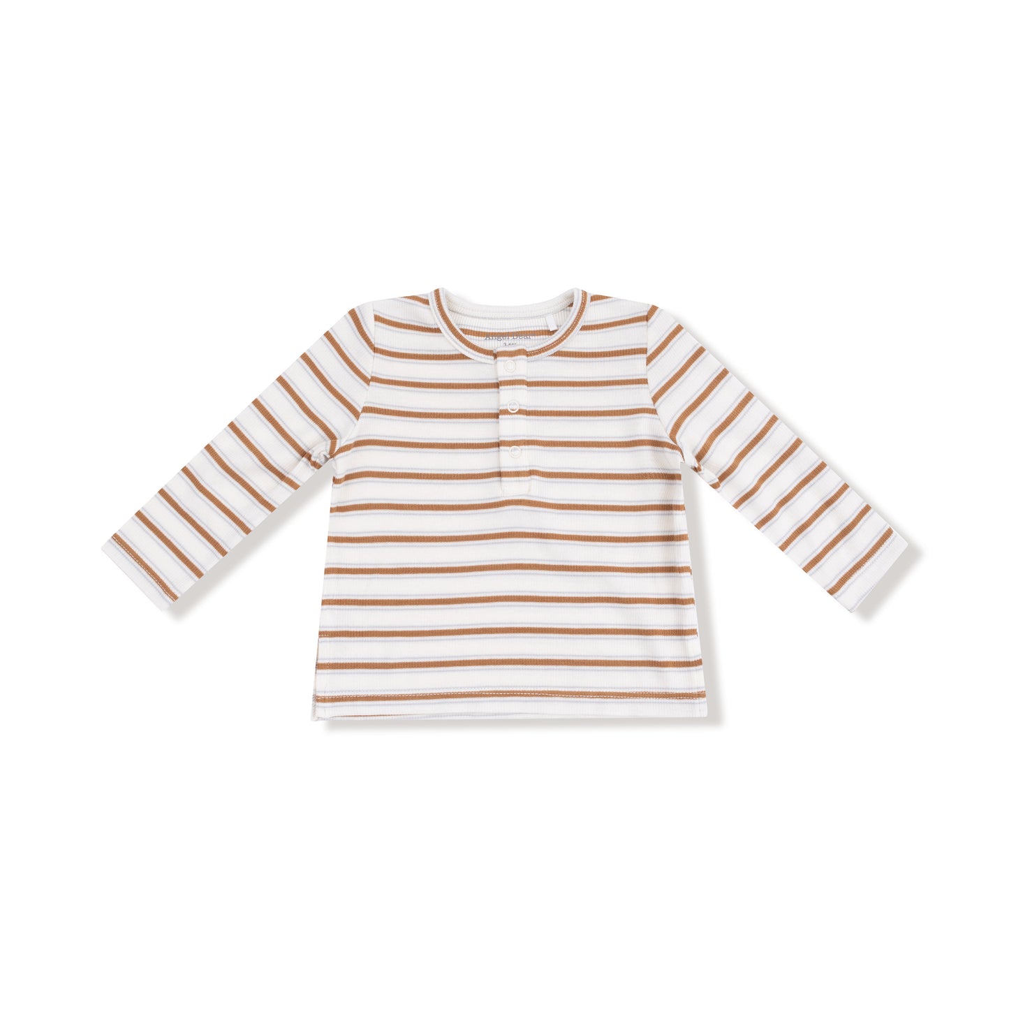 Vintage Stripe -brown - L/s Henley