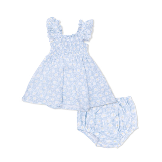 Western Daisies - Smocked Sundress & Bloomer