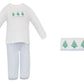 X´mas TREE BOY´S - Blue check knit boy´s pant set