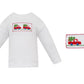 X´mas TREES W/ CAR - Boy´s white knit T-shirt