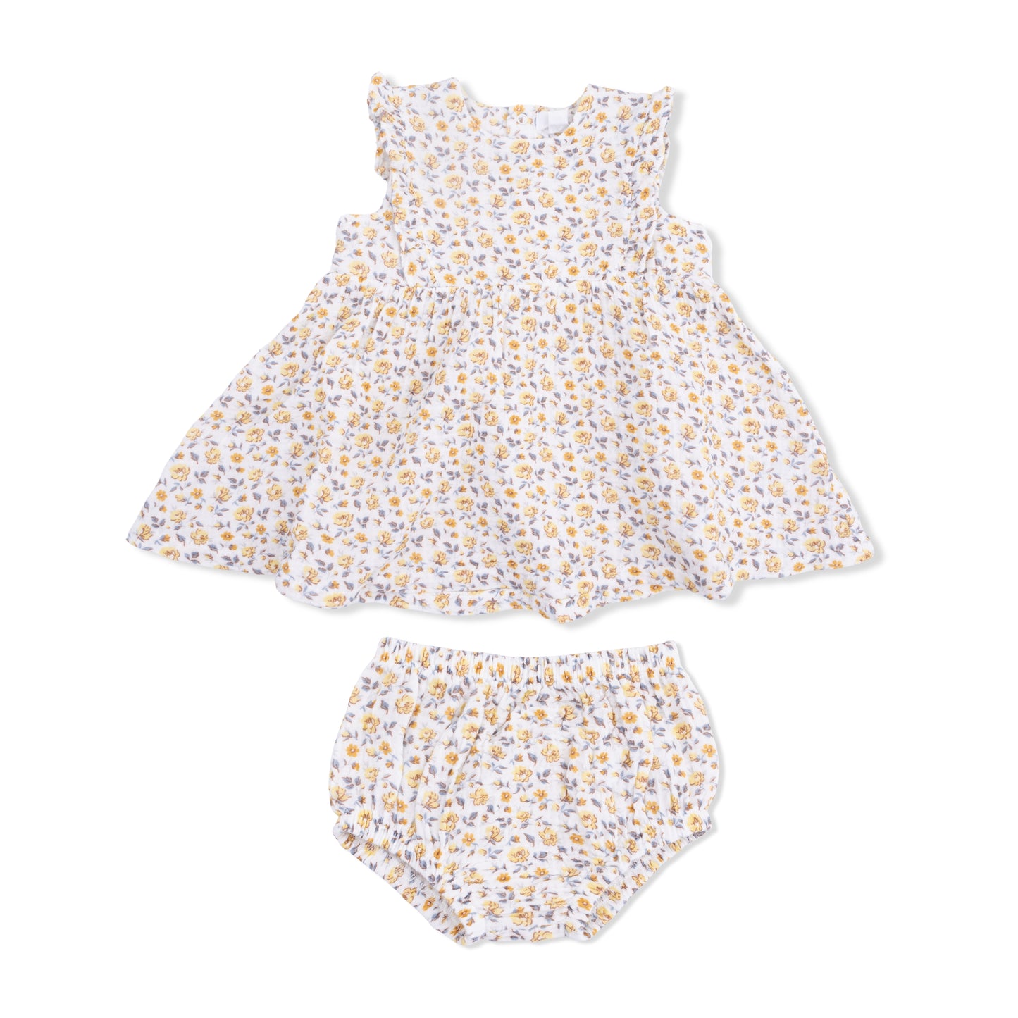 Yellow Country Roses - Ruffle Dress & Bloomer
